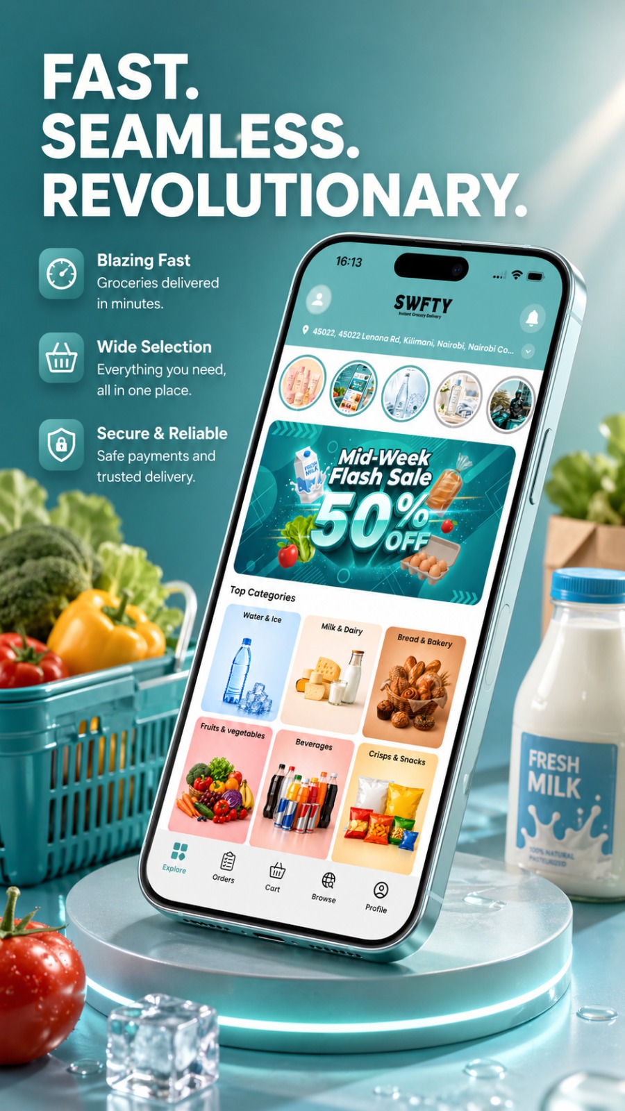 SWFTY customer app
