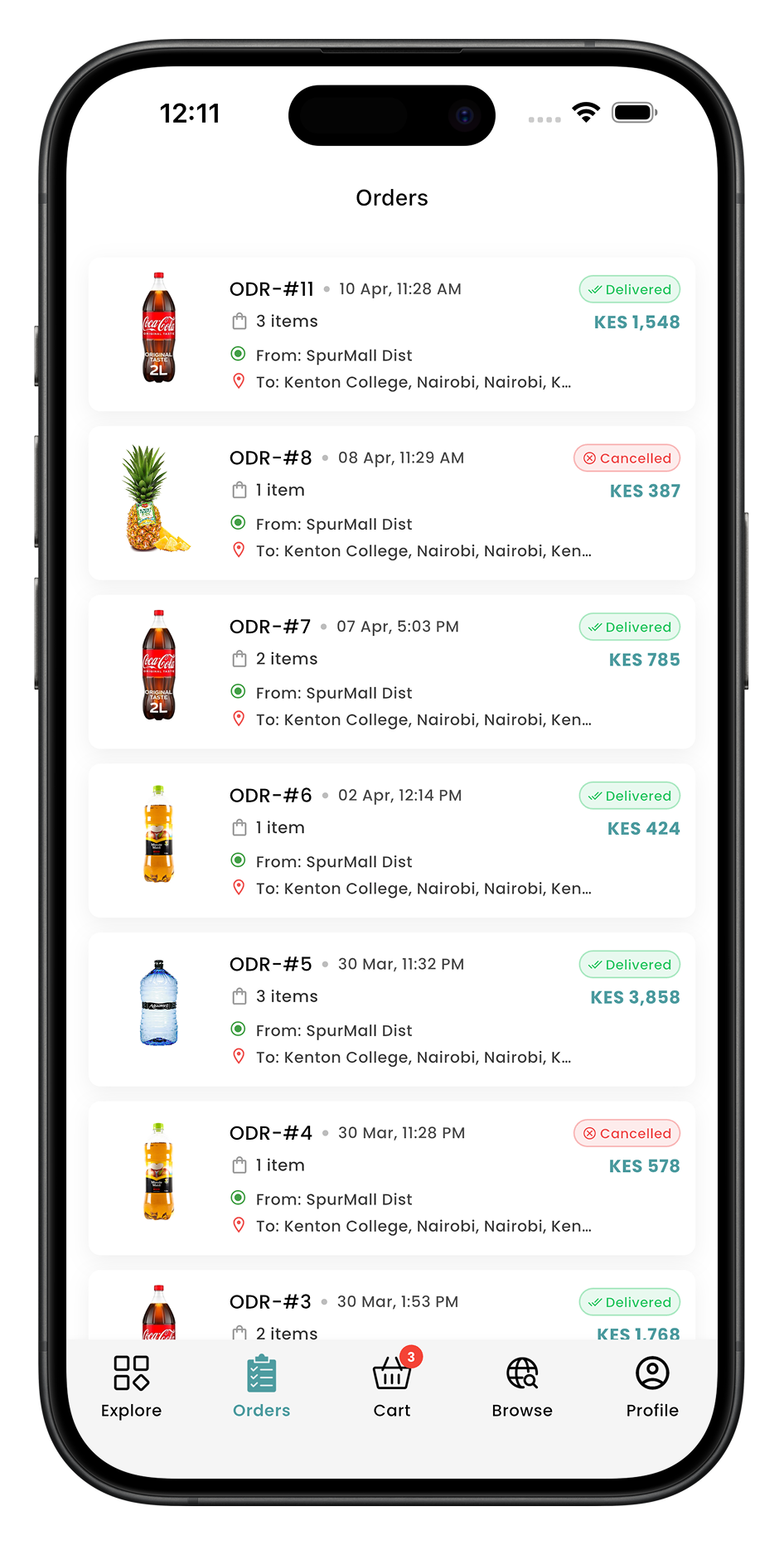 M-Pesa checkout on SWFTY